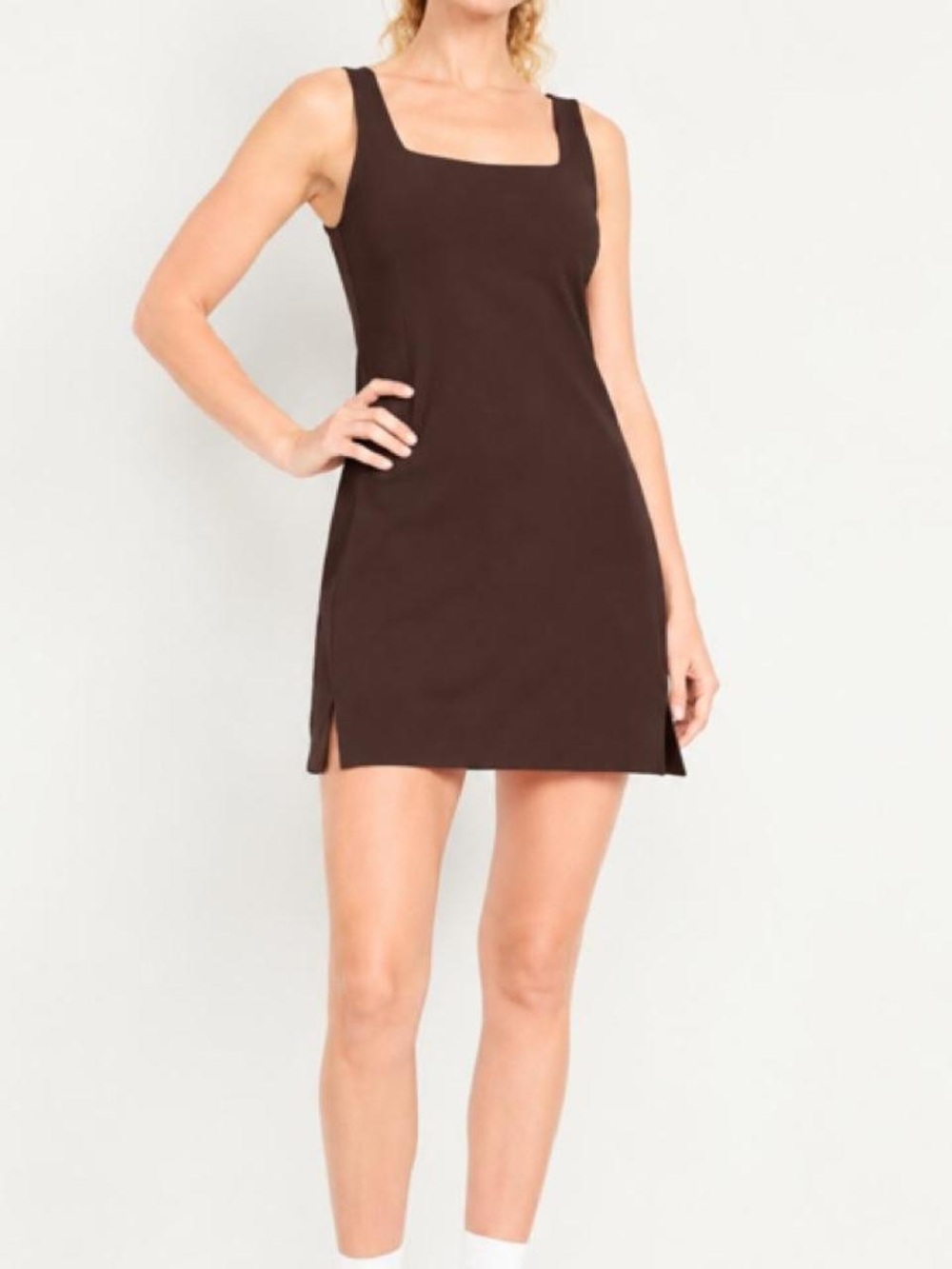Old Navy Brown Square-Neck Athletic Dress